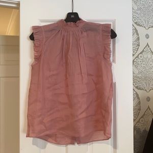 Frame sleeveless ruffle top Small